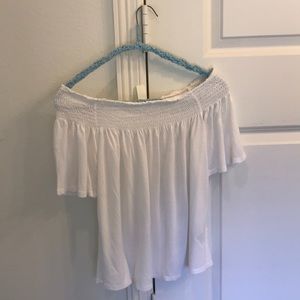 White off the shoulder top